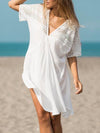 Lace Split-joint Bikini Swimwear Cover-up