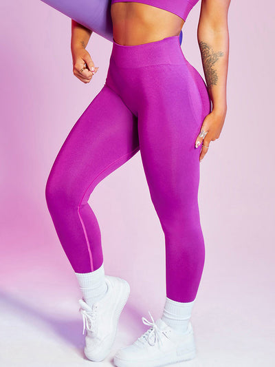 Wrap High Waisted Fluorescent Leggings