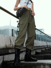 3 Colors High Waist Cargo Pants For Women