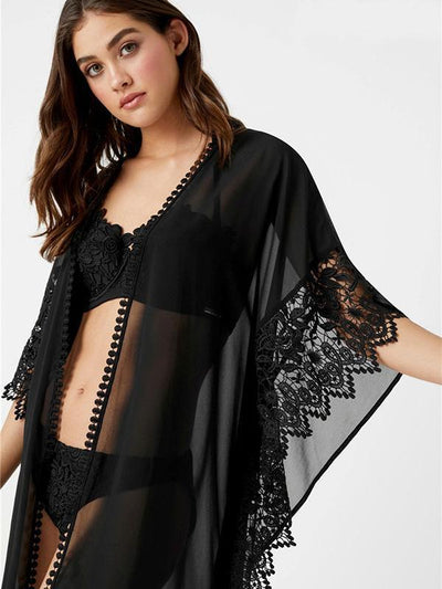 Sexy Chiffon Lace Bandage Beach Cover-Ups