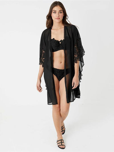 Sexy Chiffon Lace Bandage Beach Cover-Ups