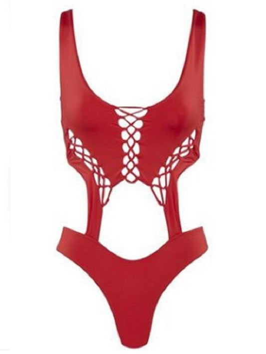 Fashion Sexy Hollow Out Design One-Piece Swimwear