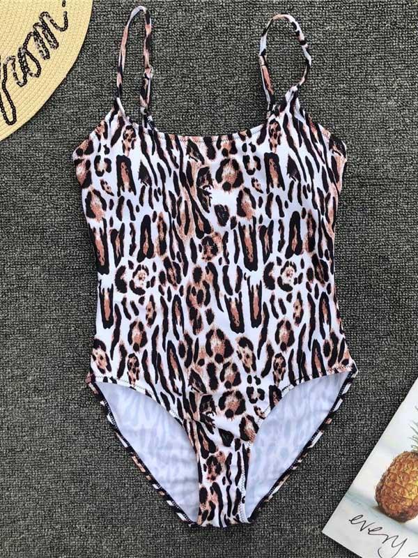 Leopard Bohemia Sexy One-piece Swimwear