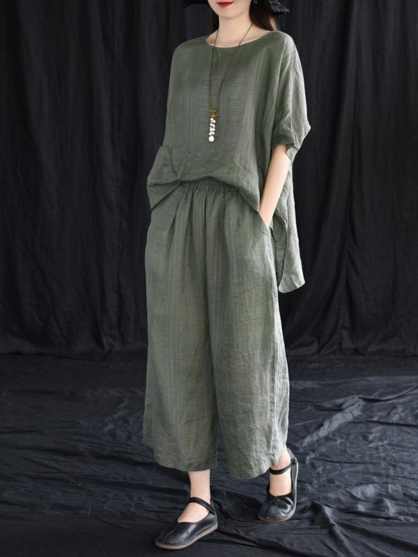 Vintage Loose Oversize Top&Bottom