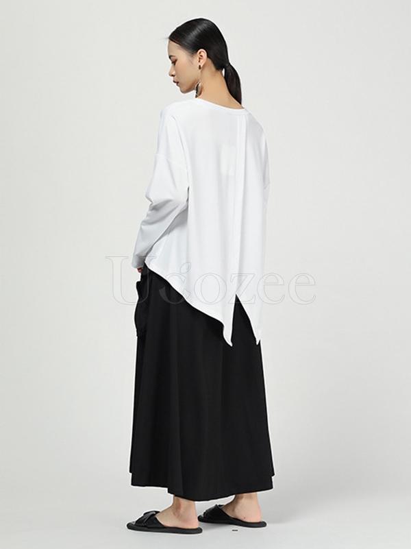 Casual Comfortable Split-side T-shirt