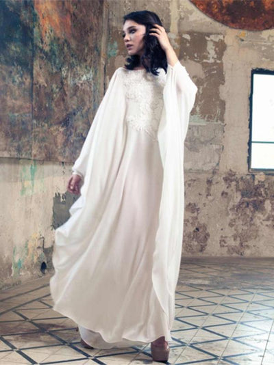 Plus Size Loose Solid White See-through Cover-ups