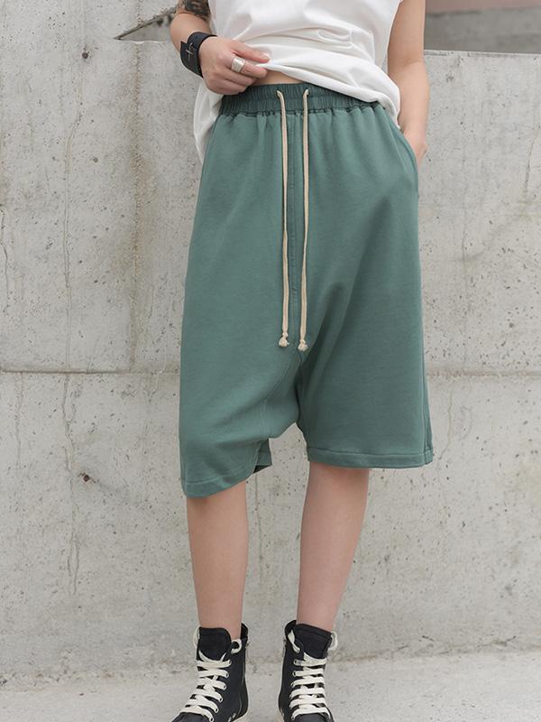 Loose Solid Harem Pants Shorts