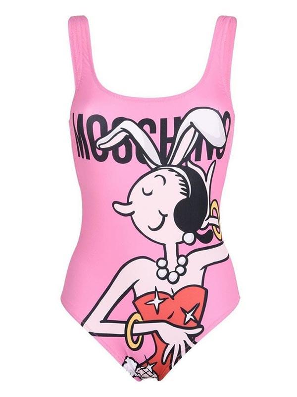 Sexy Vest Cartoon Series One-Piece Bikini Swimwear