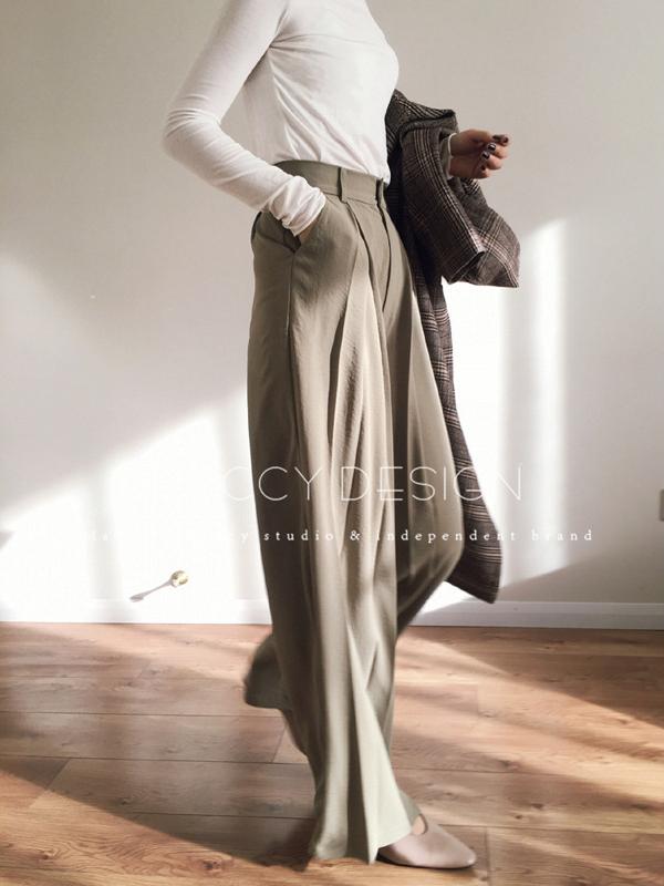 LOOSE WIDE LEG SOFT PANTS