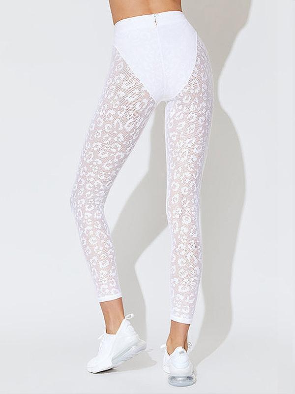 Leopard Print Lace Long Sleeves Yoga&Gym Suits