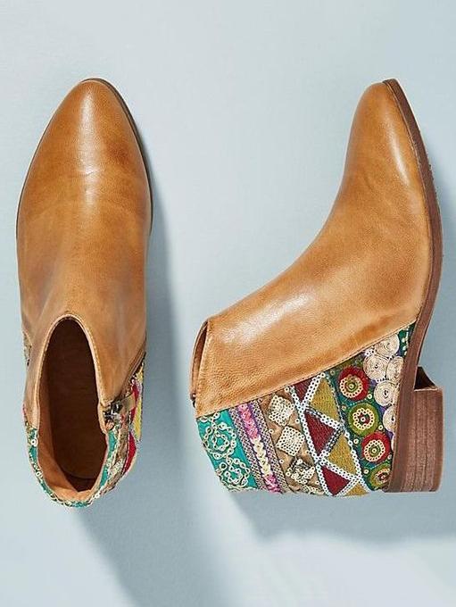 Bohemia Vintage Chunky Booties