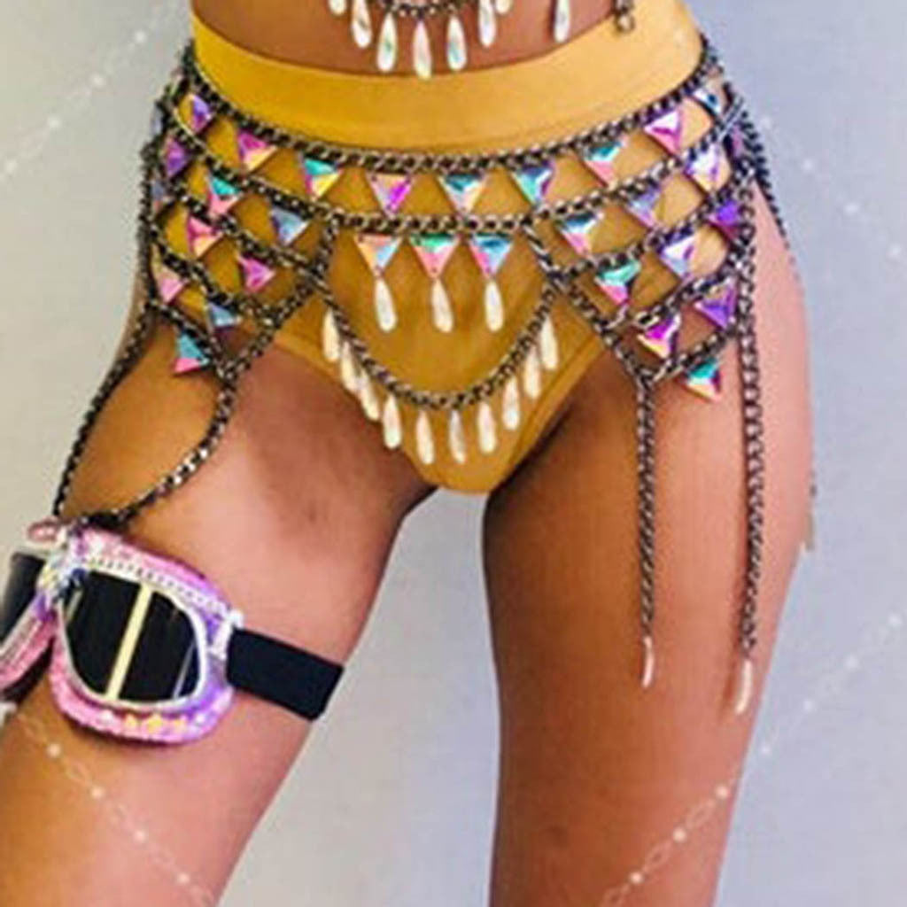 Creative multi-layer color body chain