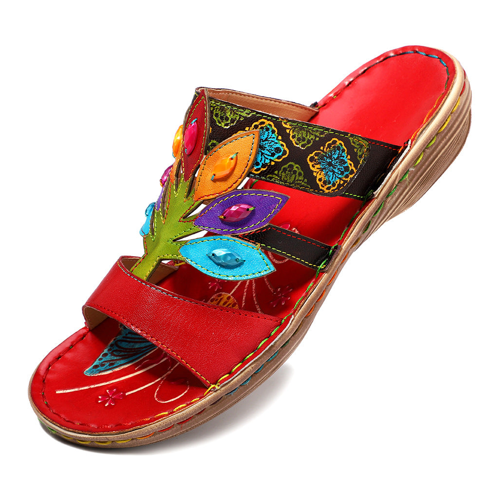 Bohemian Comfortable Flat-soled Sandals in Summer