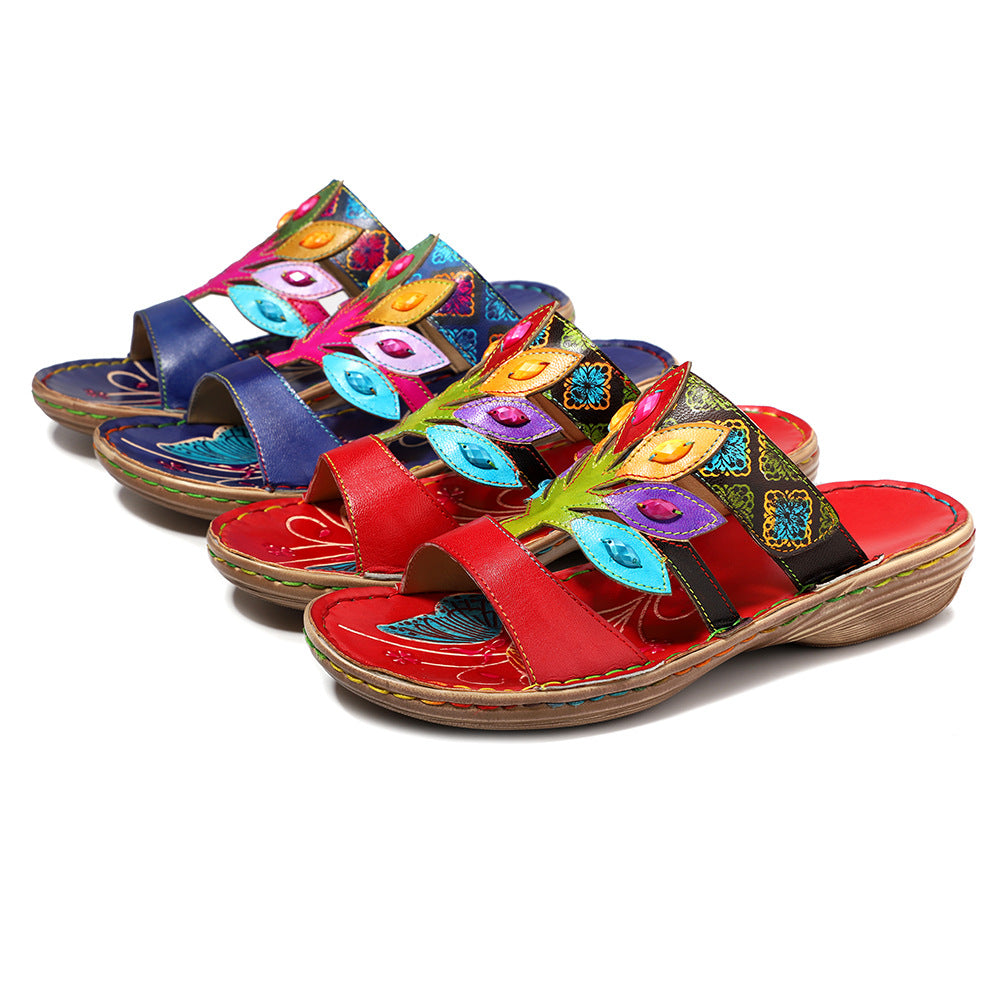 Bohemian Comfortable Flat-soled Sandals in Summer