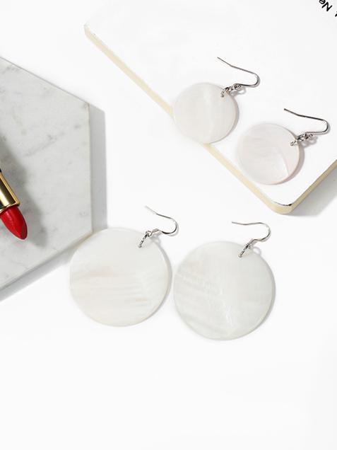 925 Silver Needle Shell Earrings