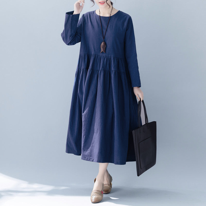 Casual Cotton Simple Long Dress