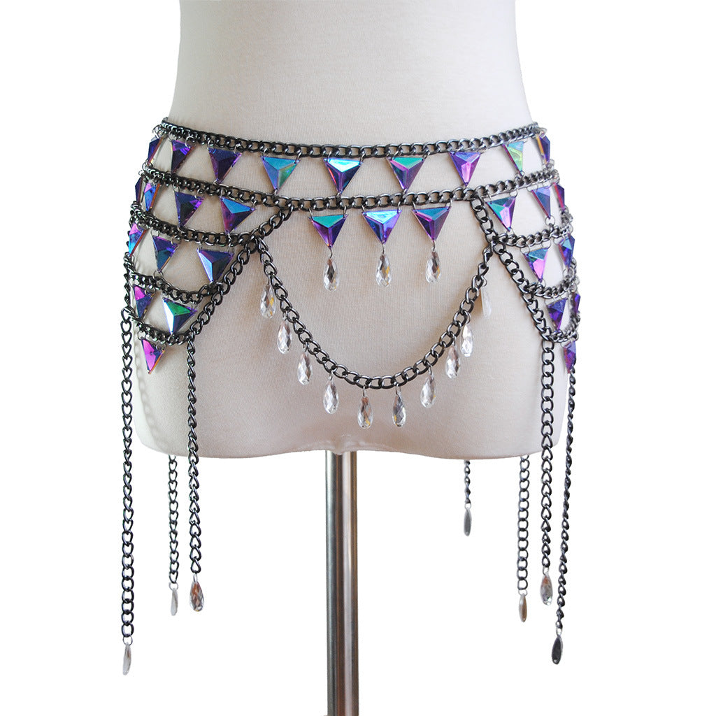 Creative multi-layer color body chain