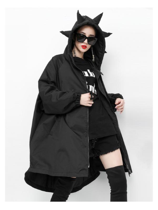 LOOSE LOVELY HOODED OUTWEAR