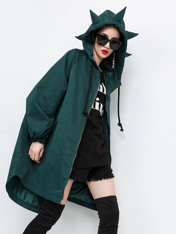 LOOSE LOVELY HOODED OUTWEAR