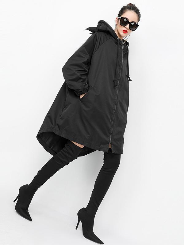 LOOSE LOVELY HOODED OUTWEAR