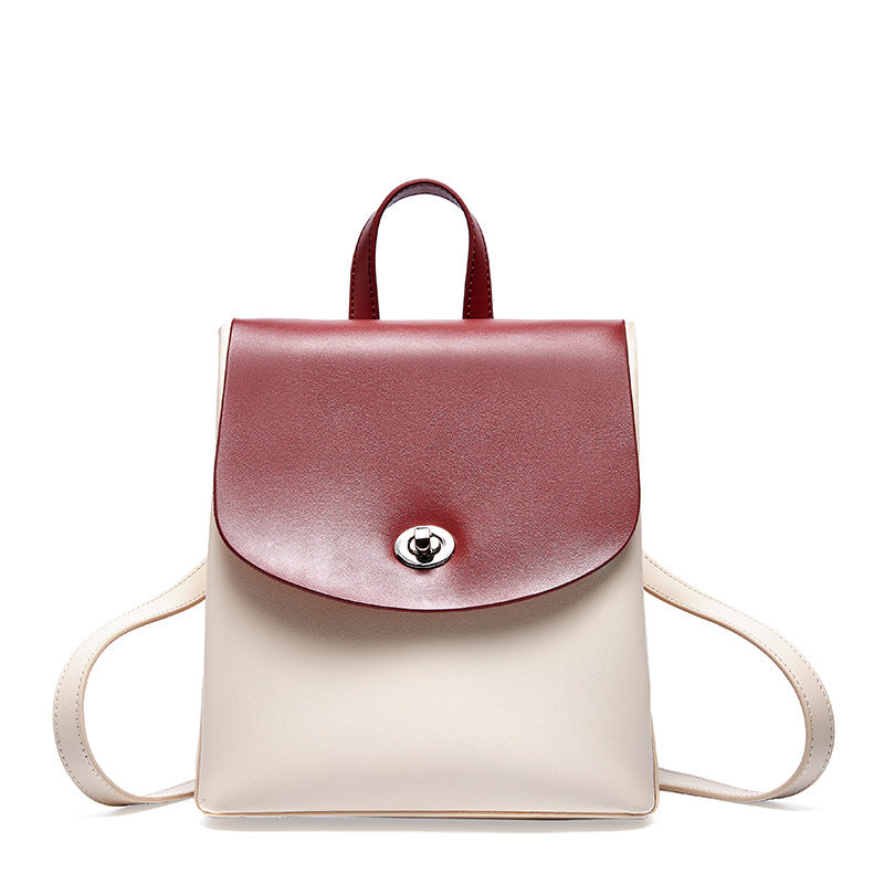 Leather shoulder leather bag