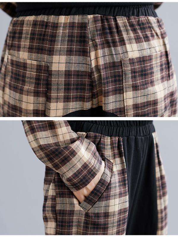 CASUAL PLAID SPLIT-JOINT SUITS