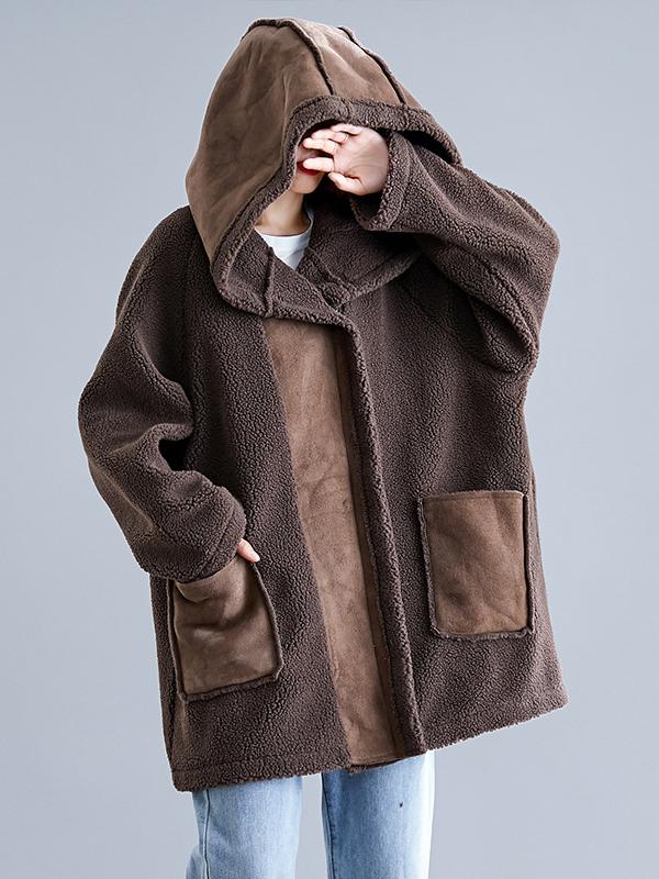 LOOSE SPLIT-JOINT LAMB OUTWEAR