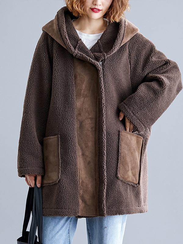 LOOSE SPLIT-JOINT LAMB OUTWEAR