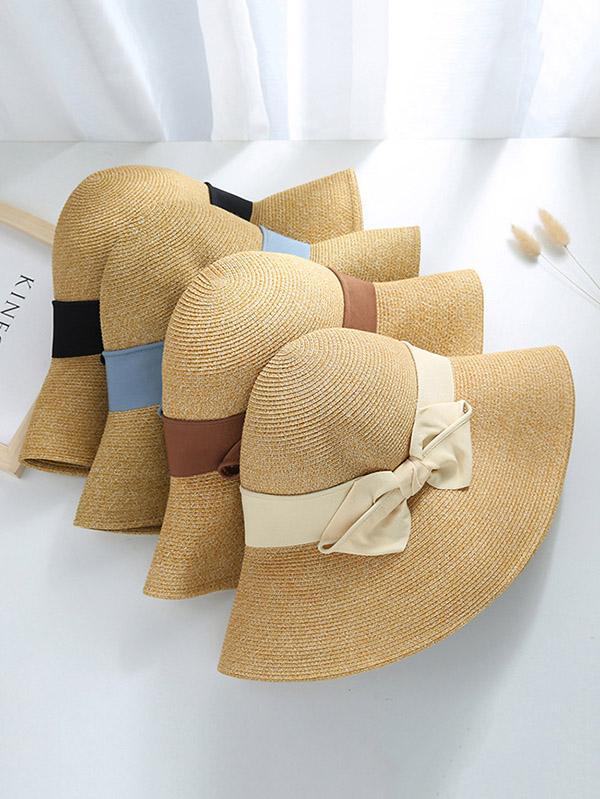 Leisure Sun-Protection Dome Straw Hat