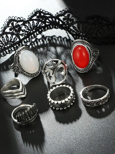 7pcs Vintage Rings Accessories