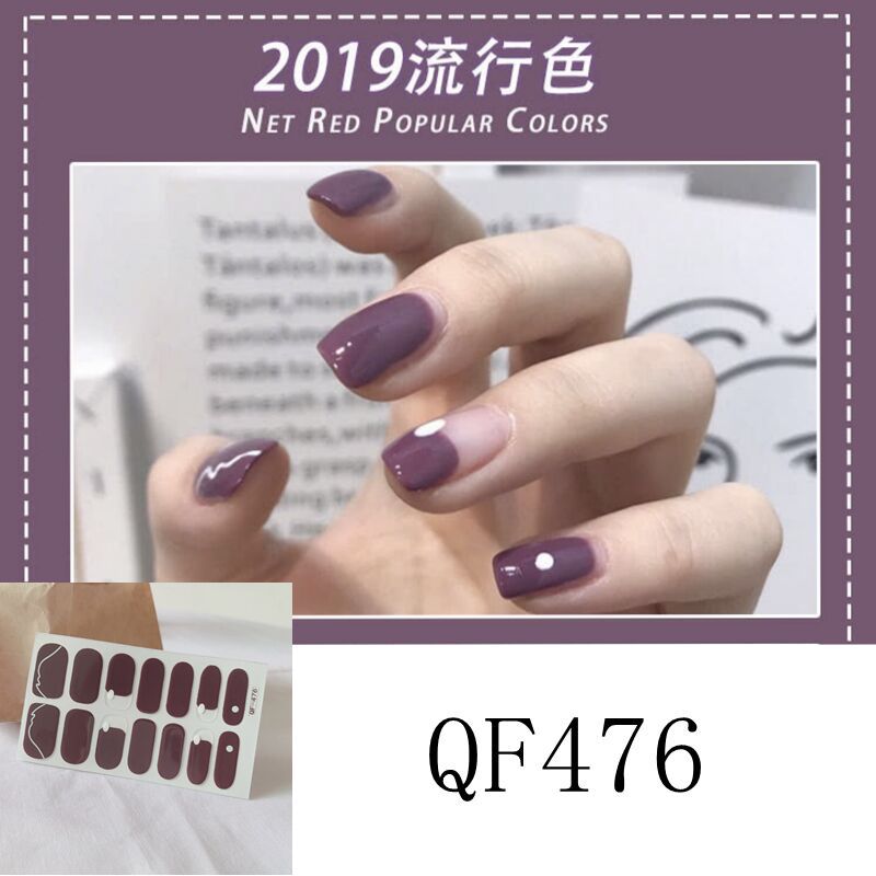 Caramel shows white frosted beauty Press on nail