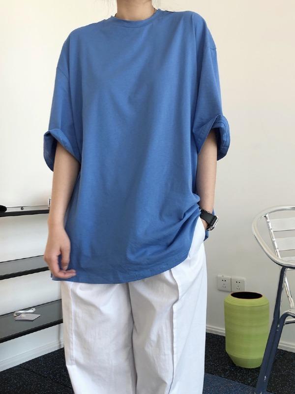 Loose Simple Solid Color T-Shirts