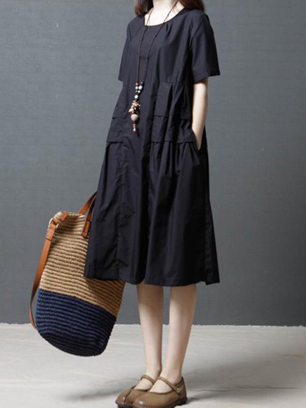 New Loose Oversize Solid Dress