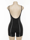 Spaghetti-neck Backless Jumpsuit