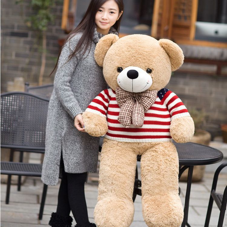 1PC Large Teddy Bear Plush Toy Lovely Giant Bear Huge Stuffed Soft Dolls Kids Toy Birthday Gift For Girlfriend