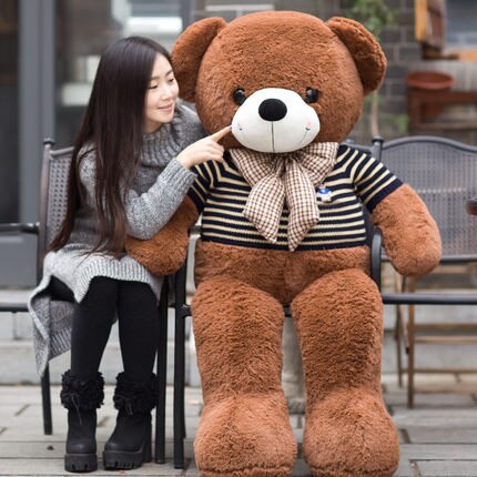 1PC Large Teddy Bear Plush Toy Lovely Giant Bear Huge Stuffed Soft Dolls Kids Toy Birthday Gift For Girlfriend