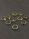 Beautiful 10pcs Vintage Rings Accessories