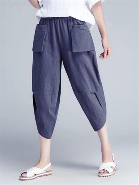 Loose Comfortable Folk Pants