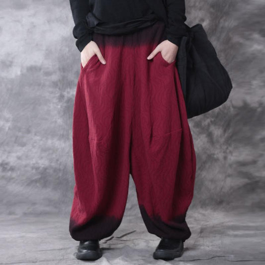 Casual Linen Loose Gradient Pants