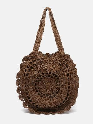 Crochetting Flower Knitting Bohemia Bag