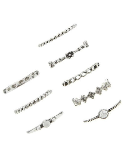 8PCS Vintage Slim Rings Accessories