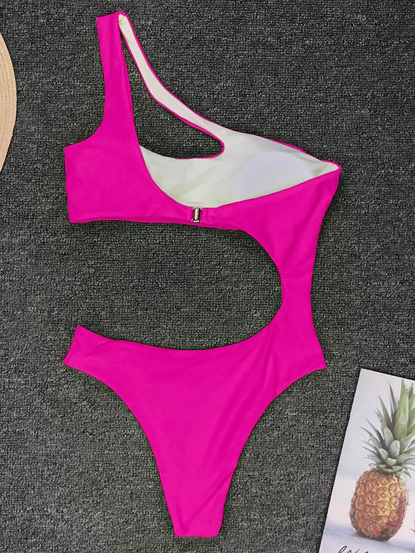 Neon Hollow One Piece Swimsuit