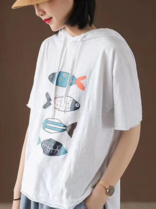 Loose Fresh Printed Animals T-Shirt