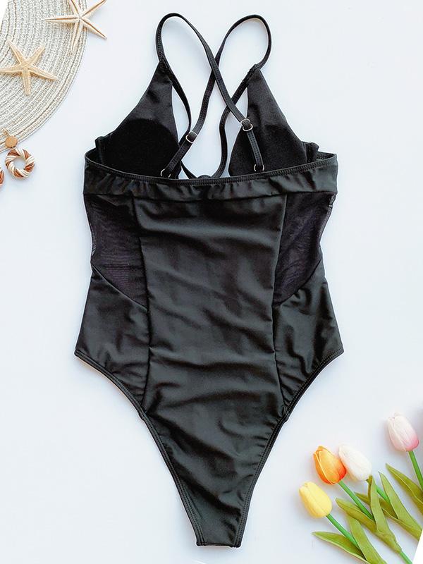 Sexy Split-Joint One-Piece Swimwear