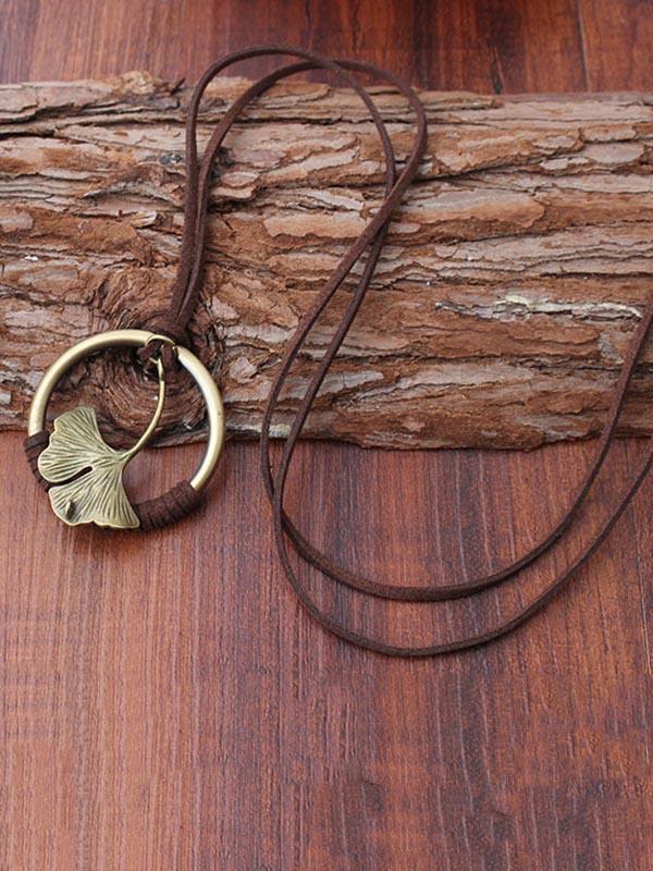 Vintage Ginkgo biloba Necklaces