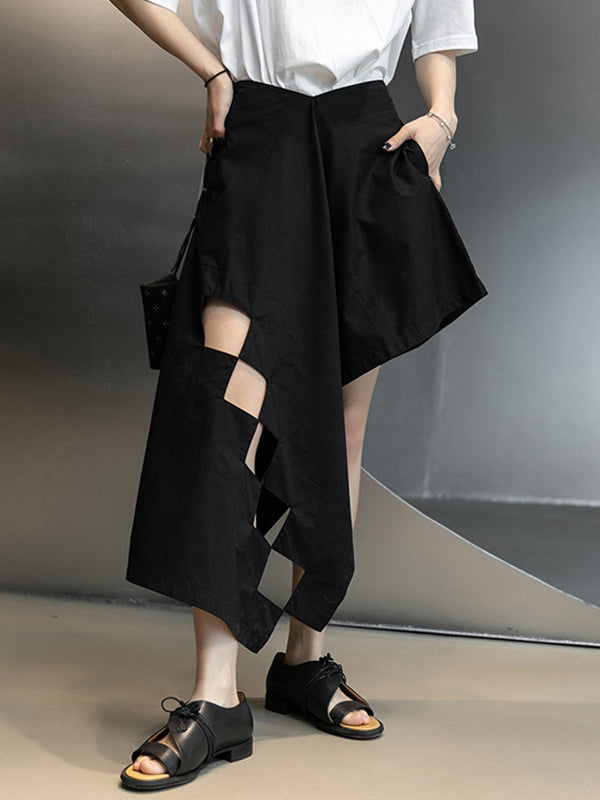 Original Hole Irregularity Empire Skirt