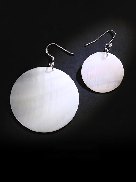 925 Silver Needle Shell Earrings