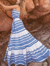 Beach Printed  Spaghetti-neck Maxi Dress