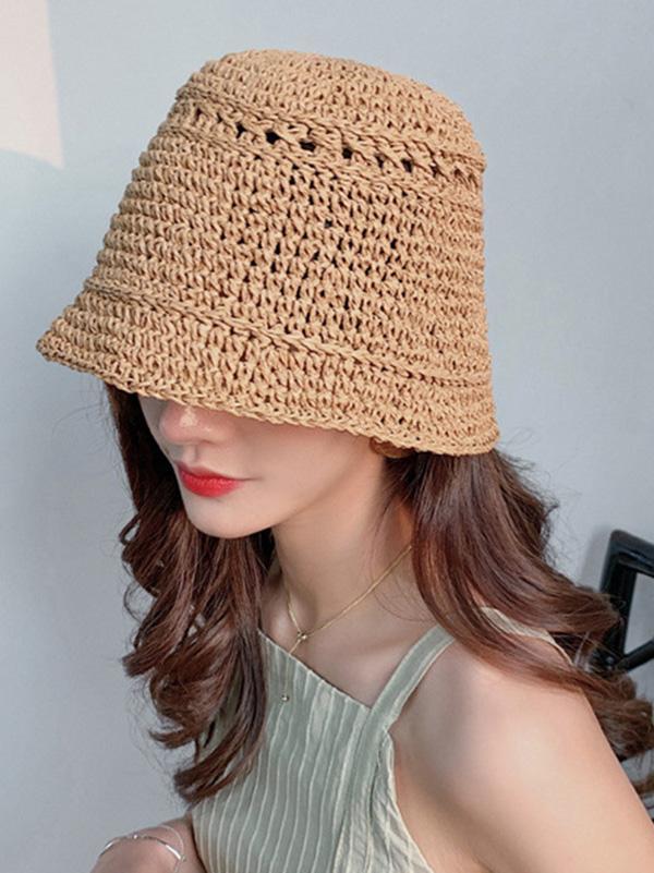 Leisure Handmade Sun-Protection Straw Hat