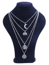 2PCS Moon&Eleghant Alloy Necklaces Accessories